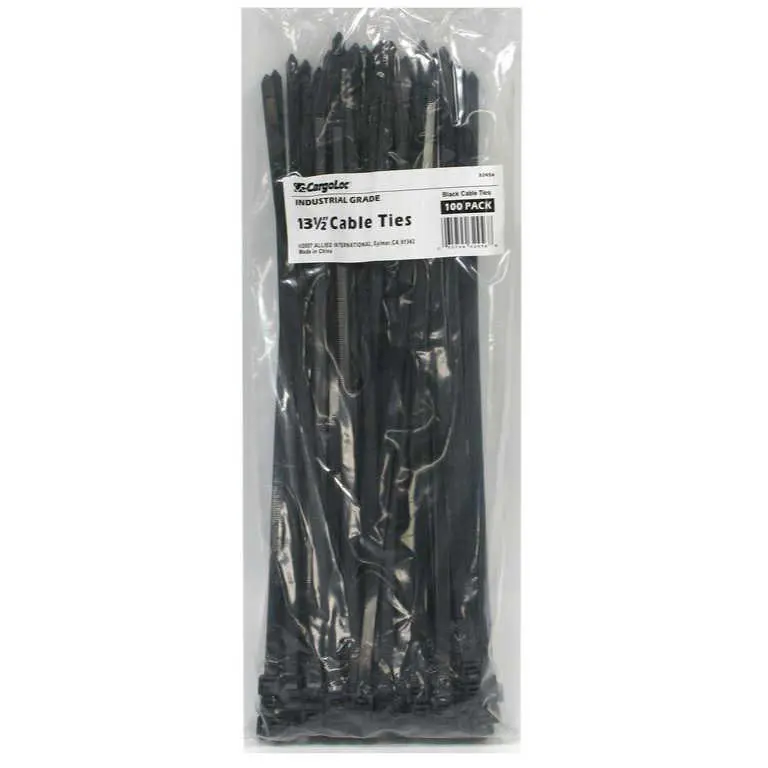 Cargoloc Black Cable Zip Ties – 100-Count Bundle 1