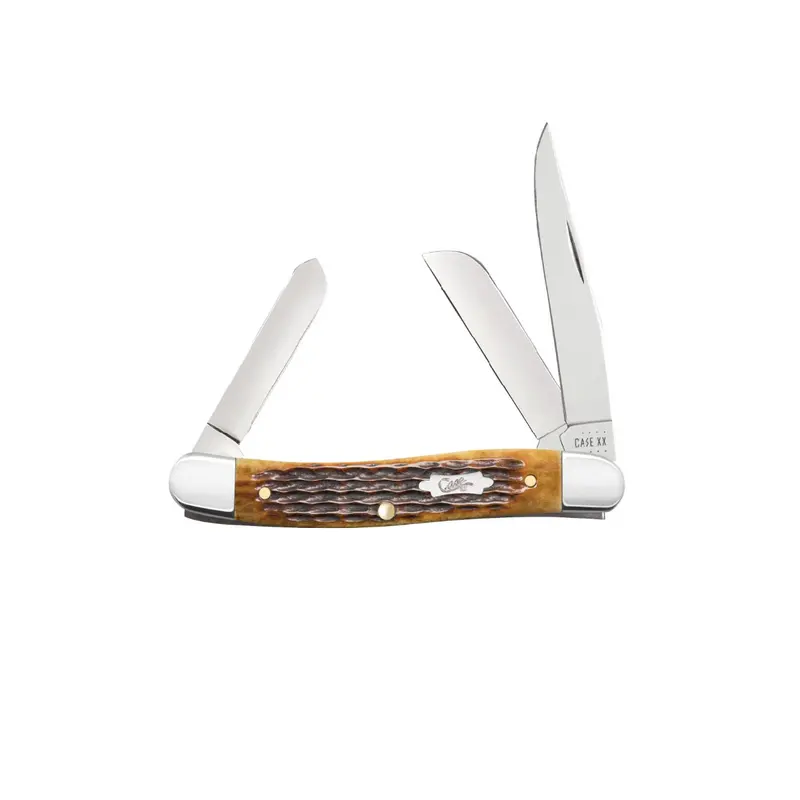 Case Knives Antique Bone Jigged Medium Stockman 1