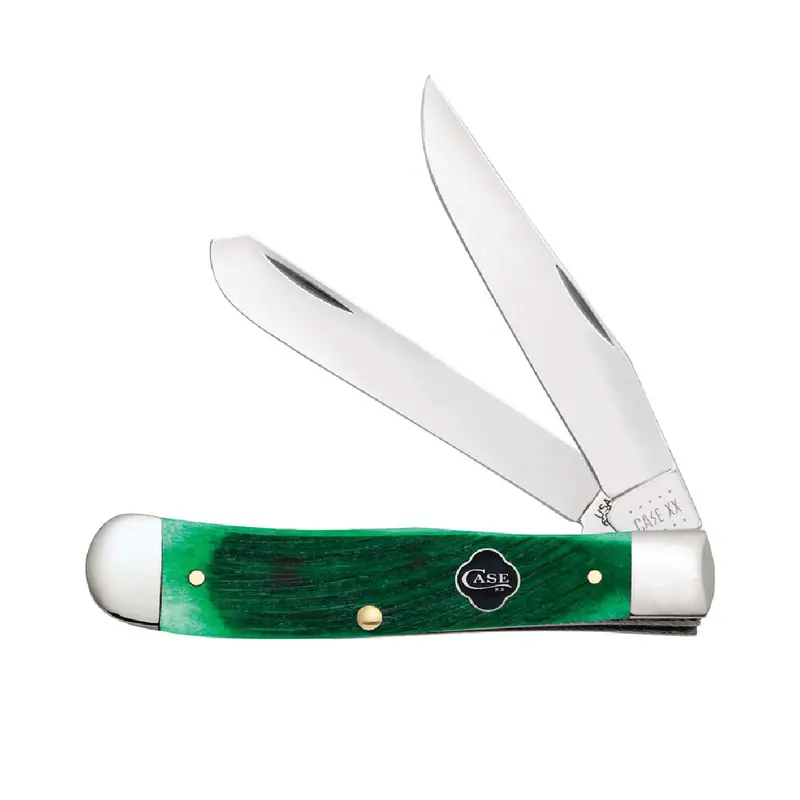 Case Knives Green Clover Bone Trapper Folding Knife 1