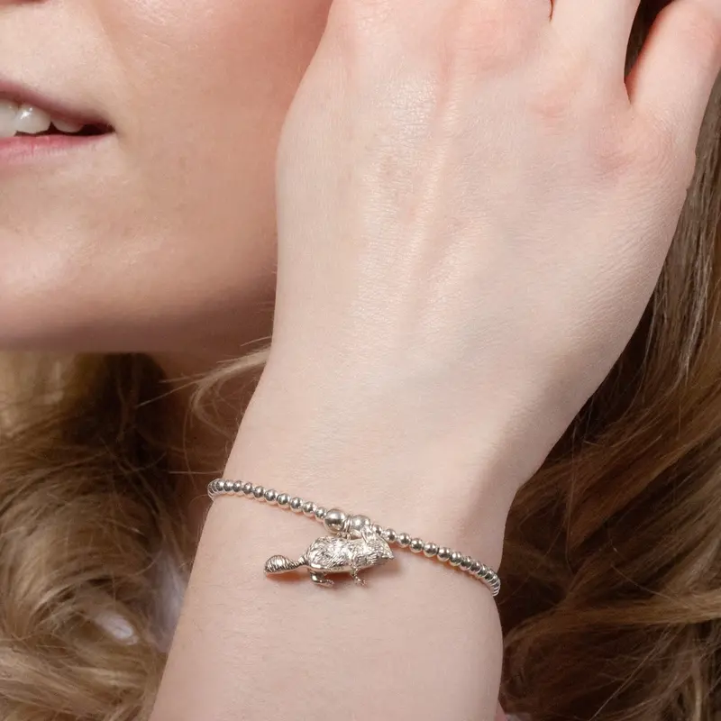 Chinchilla Silver Charm Bracelet 1