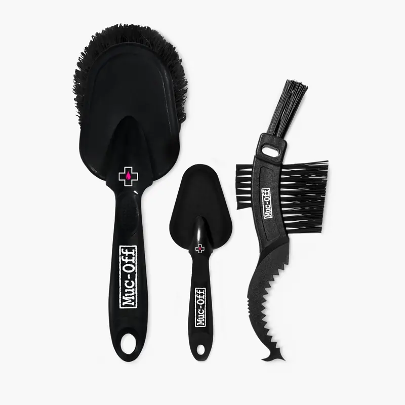 Compact 3-Piece Premium Bike Brush Kit 1