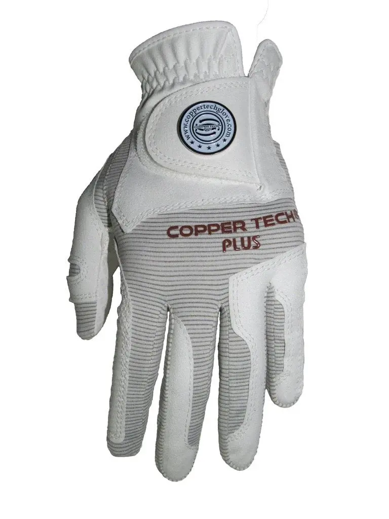 Copper Tech Plus Women'S Golf Glove In White/White – Right Hand, One Size 1