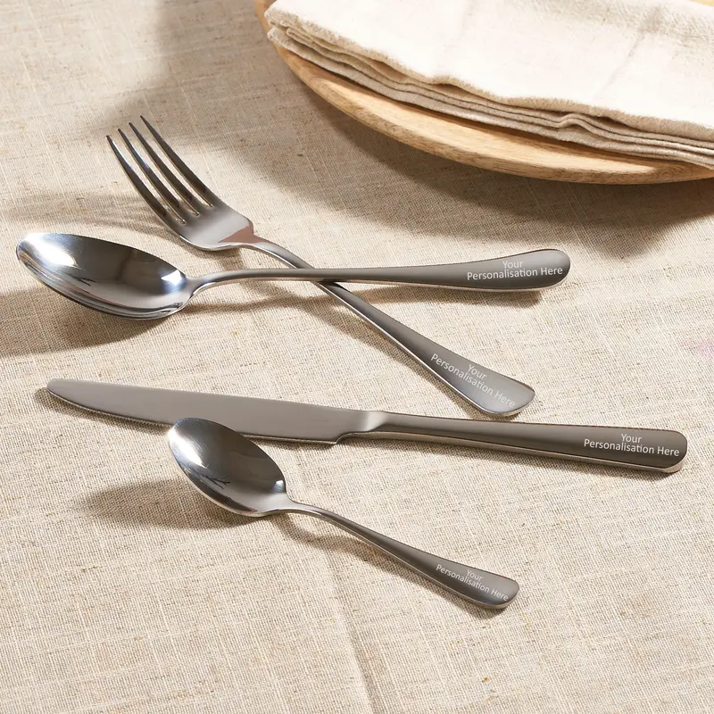 Curated 3-Piece Stainless Steel Cutlery Set – Personalized 1