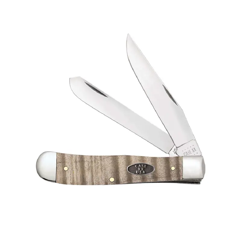 Curly Maple Wood Trapper – Elegant Case Pocket Knife 1