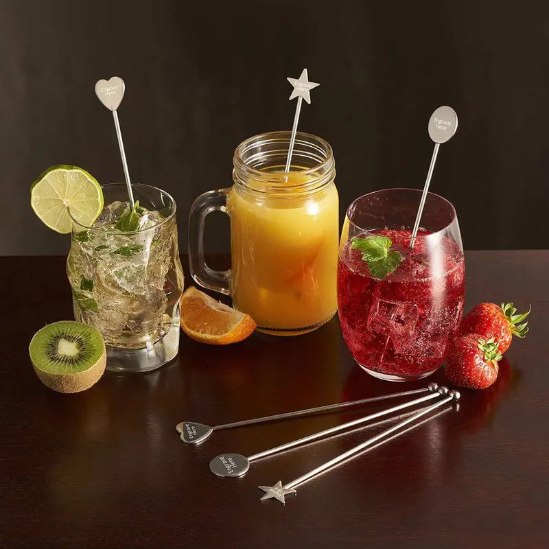 Custom Metal Drink Stirrers – Personalised Bar Accessories 1