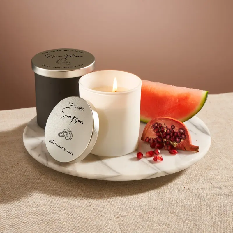 Custom Scented Candle – Watermelon & Pomegranate 1