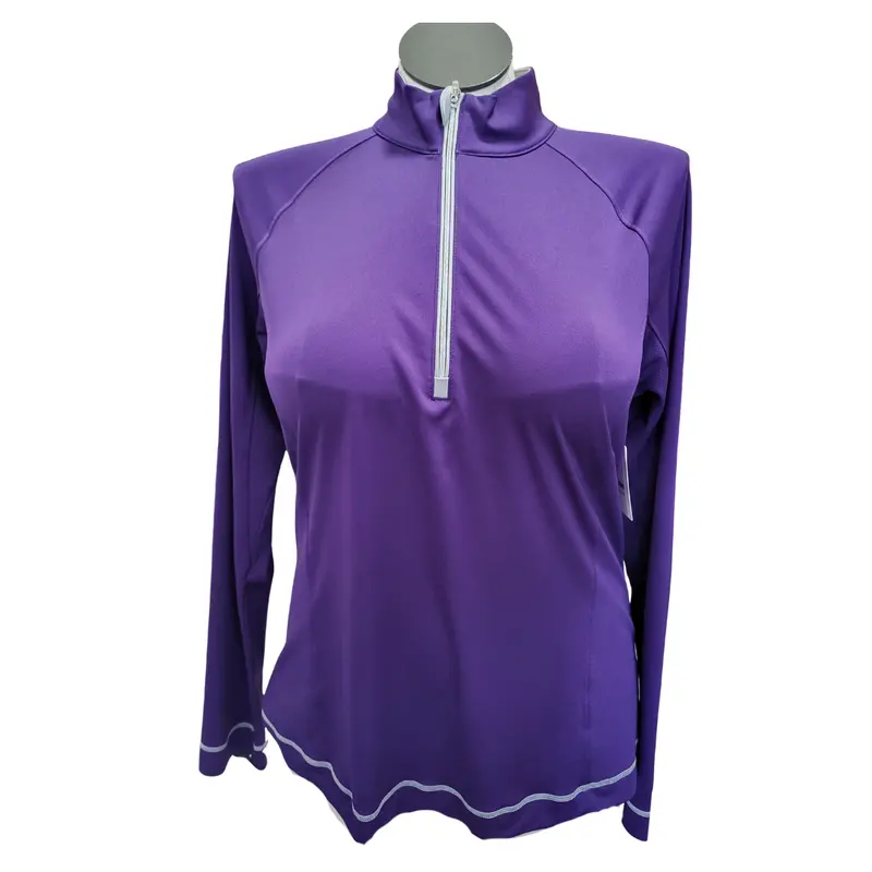 Cutter & Buck Dark Purple Women'S Golf Pullover – Size Xl 1