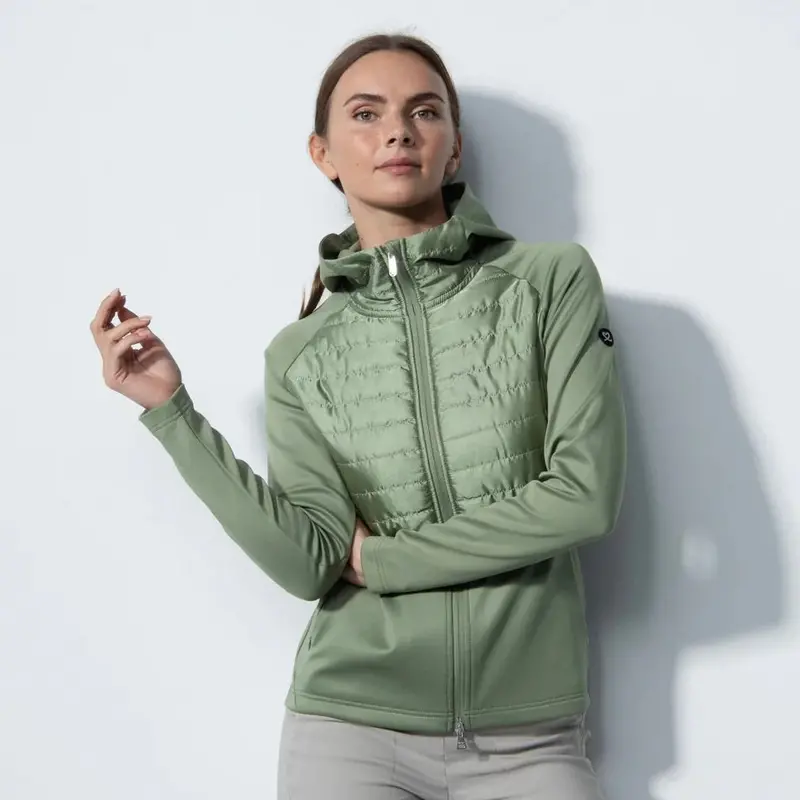 Daily Sports Allos Khaki Green Hybrid Golf Jacket – Versatile Layer, Size L 1