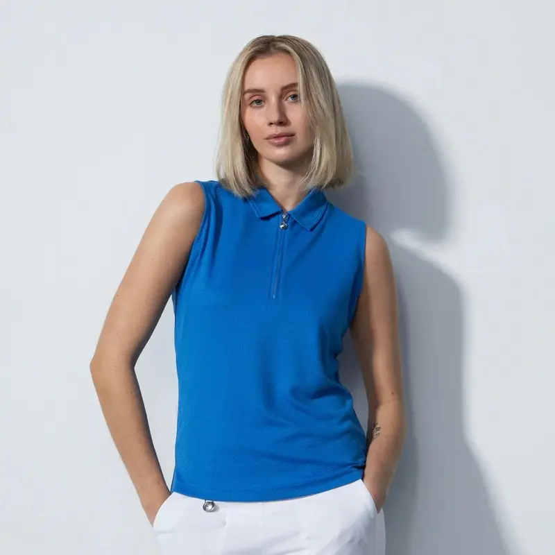 Daily Sports Peoria Cosmic Blue Sleeveless Golf Polo – Msp $74 1