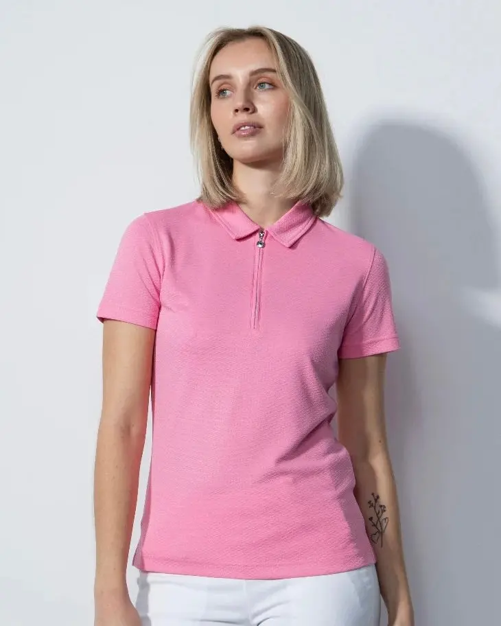 Daily Sports Peoria Pink Sky Short-Sleeve Golf Polo – Msp $80 1