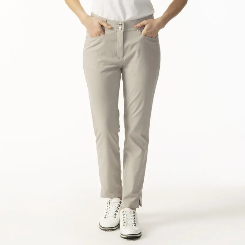 Daily Sports Sandy Beige High-Water Ankle Pants – Tailored Golf Bottoms, $154 1