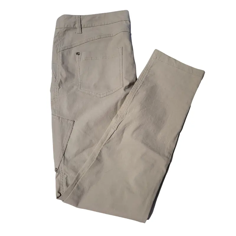 Daily Sports Women'S Khaki Golf Cargo Pants – Functional Pockets & Stretch Waistband, Size 14 1