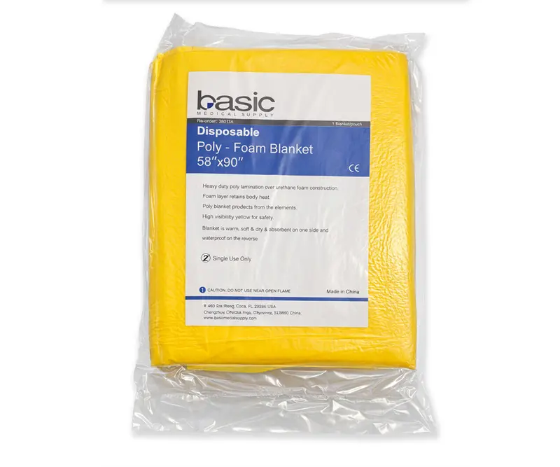 Disposable Poly Foam Thermal Blanket (58" X 90") 1
