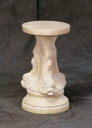 Dolphin-Shaped Pedestal Or Cocktail Table Base – 17.75" Height, Nautical Charm 1
