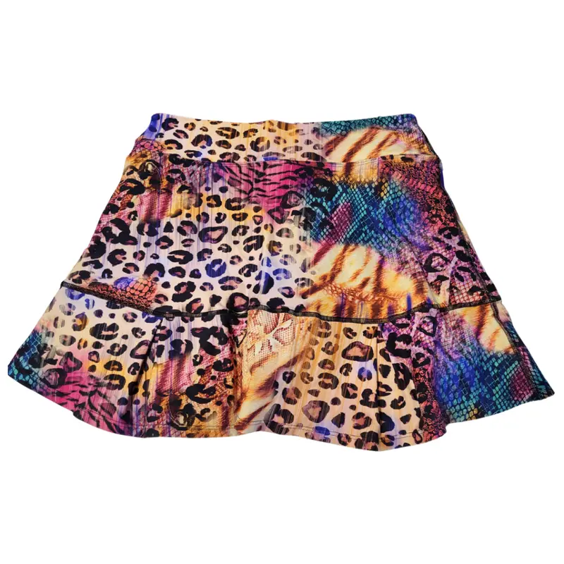 Dona Jo Animal Print Collage Skort – Tennis & Golf Style, Size 2 1