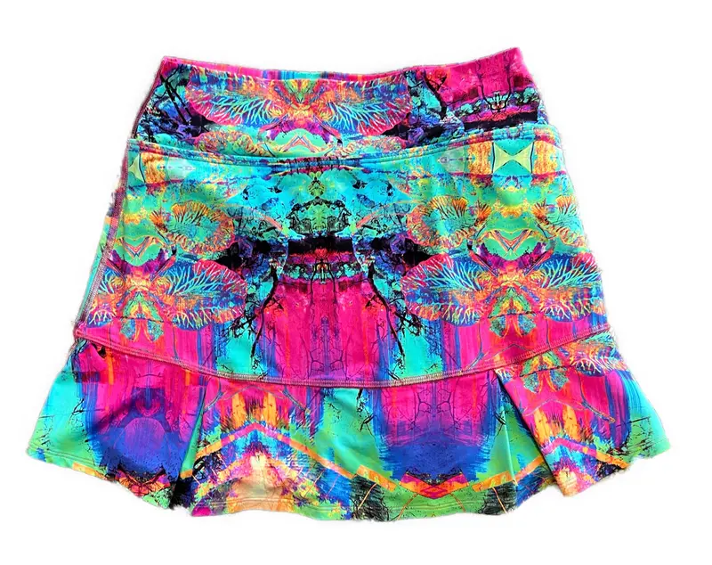 Dona Jo Jojo Multicolor Tennis Skort – Sporty Fit, Size Xs 1