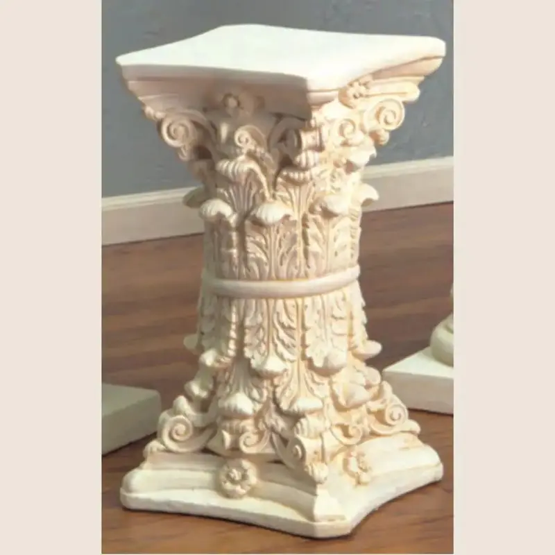 Double Corinthian Column Side Table Base – 23-Inch Classical Accent 1