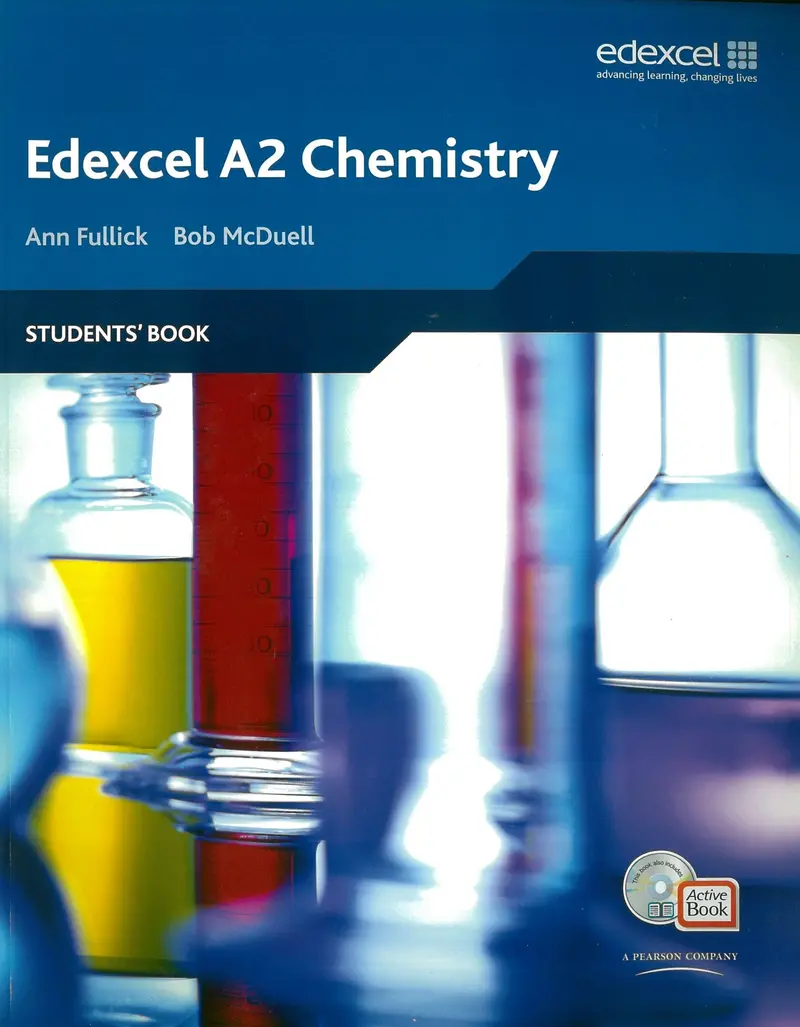 Edexcel A2 Chemistry Student Book – Comprehensive Revision Guide – Bob Mcduell – Pearson Education – Isbn 9781408206058 1
