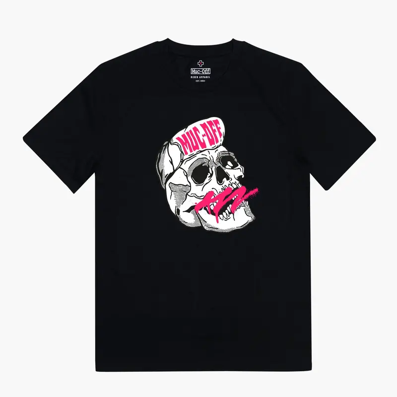 Edgy Skull Design Black T-Shirt 1