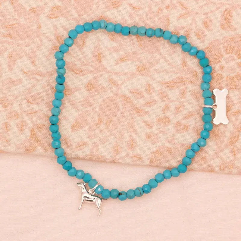 English Bull Terrier Crystal Accent Bracelet – Personalised 1