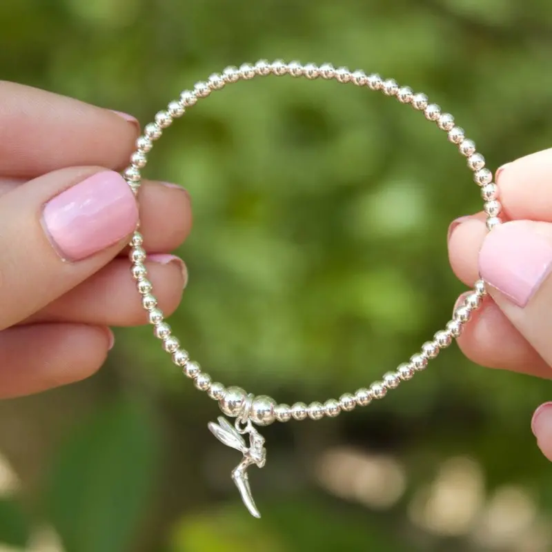 Fairy Charm Silver Bead Bracelet 1
