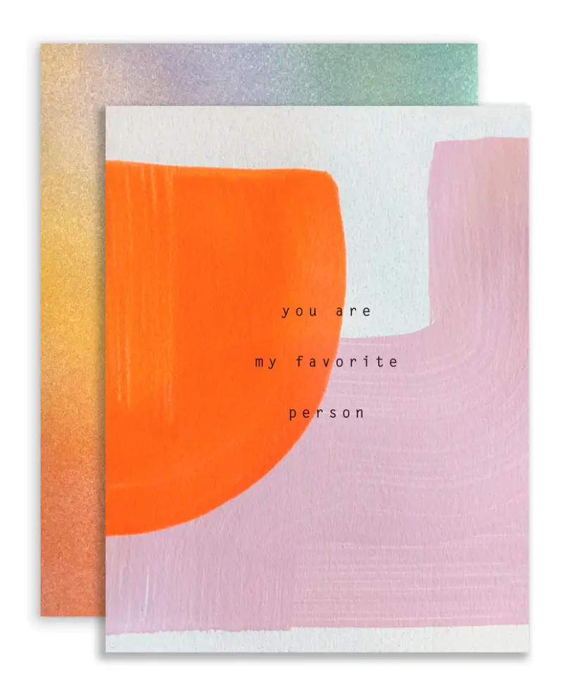 "Favorite Person" Thoughtful Keepsake Card 1