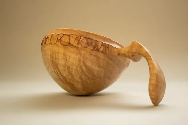 Figure Maple Scoop Bowl – 4-Inch Deep Contour 1