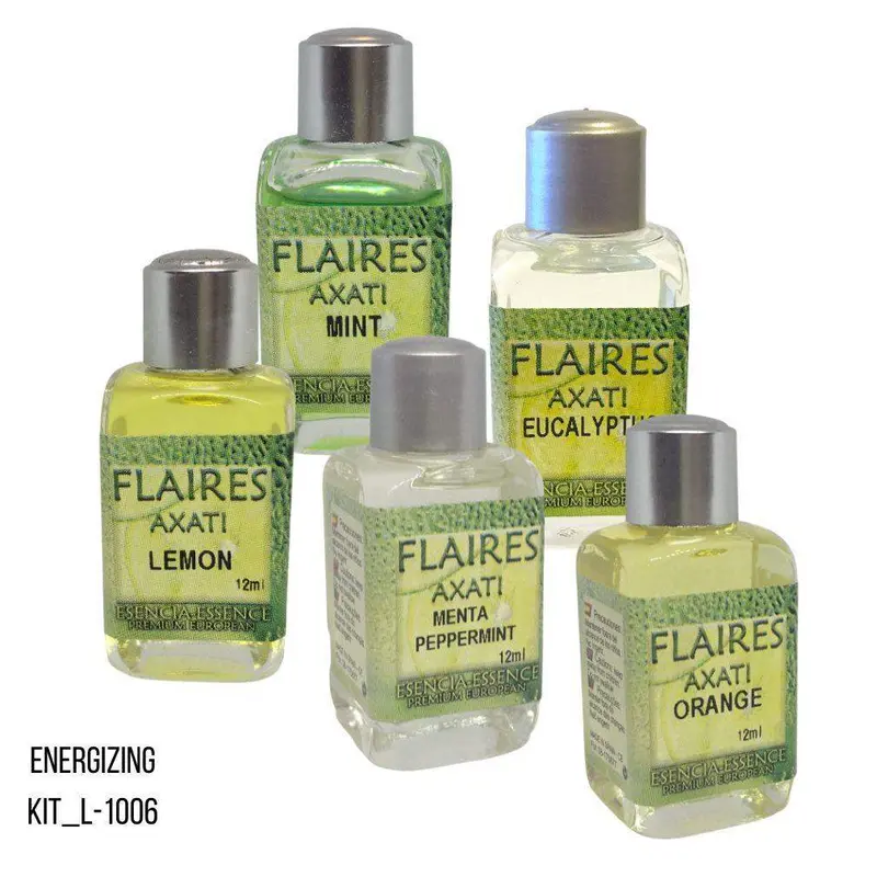 Flaires Of Spain Energizing Fragrance Oil Collection – Uplifting Citrus & Mint Blend (5 × 12Ml) 1