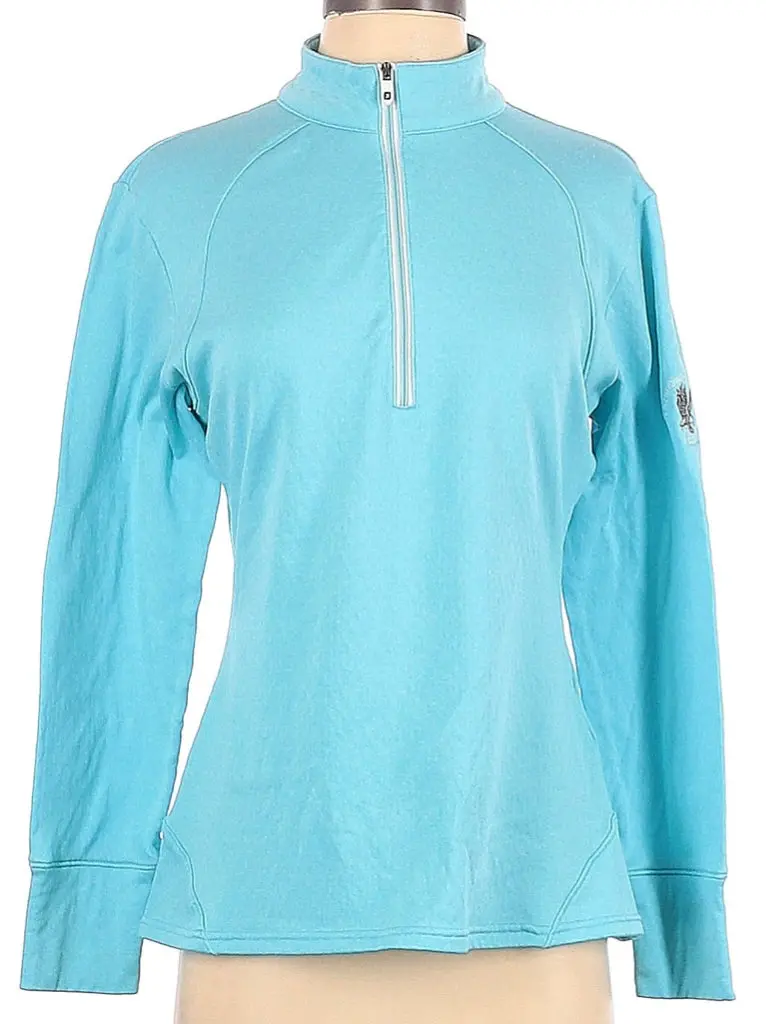 Footjoy Aqua Blue Thermal Golf Pullover – Insulated Layer For Cooler Rounds, Size S, Msp $85 1