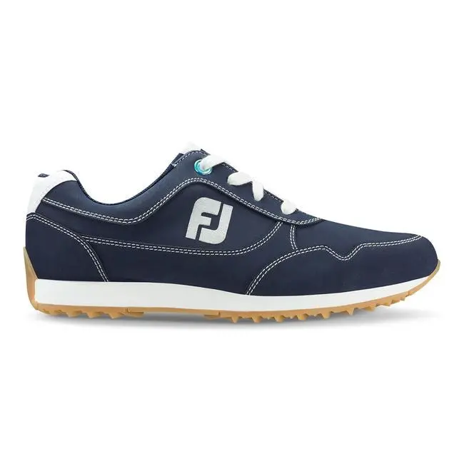 Footjoy Fj Sport Retro Women'S Golf Shoe – Navy, Wide Fit 1