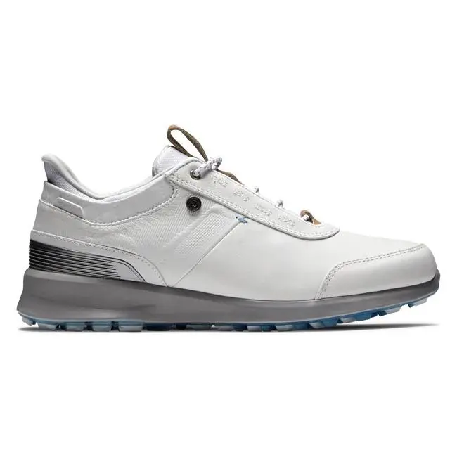 Footjoy Fjstratos Men’S White Golf Shoes – Size 8.5 Narrow 1
