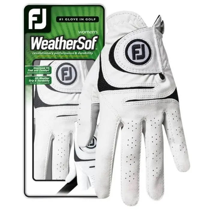 Footjoy Weather Soft Left-Hand Women'S Golf Glove – White 1