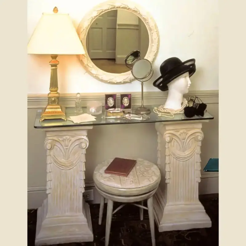French Fluted Pedestal Base – Classical Desk Or Dining Table Support (29.5 In H) 1
