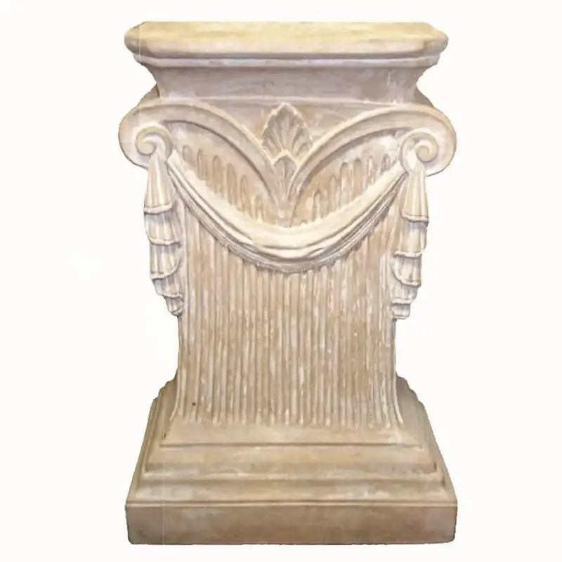 French-Inspired Fluted Corinthian Wall Console Table Base – 30-Inch Refined Vertical Accent 1
