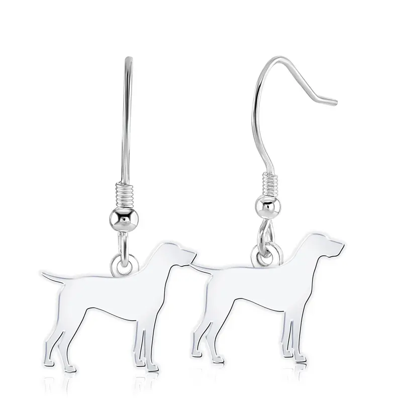 German Shorthaired Pointer Stud Earrings – Fine Sterling Silver 1