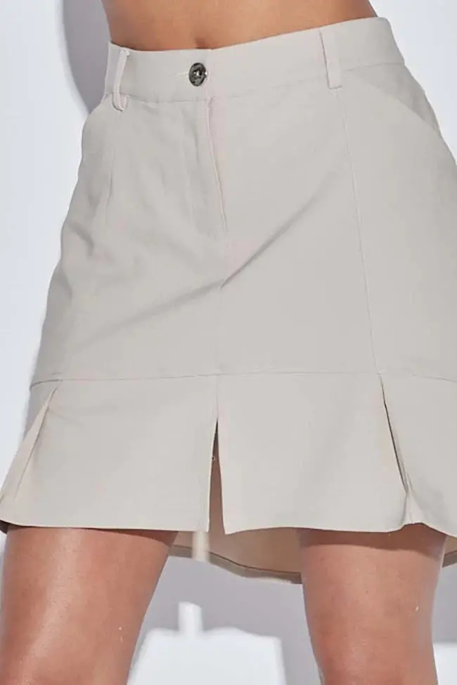 Ggblue Naples Golf Skort In Tan 1