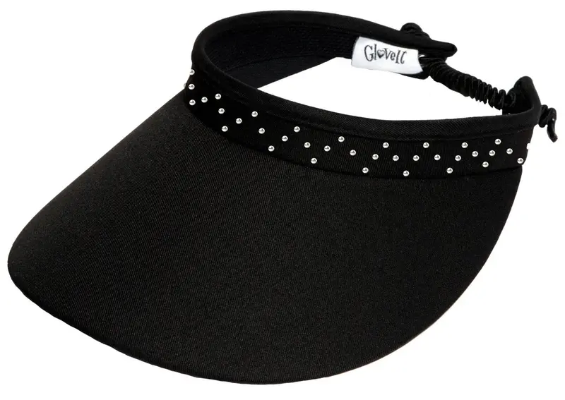 Glove It Black Crystal Bling Coil Visor – New 1
