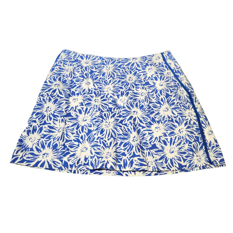 Golftini Floral Golf Skort: Blue And White Design – Size 2 1