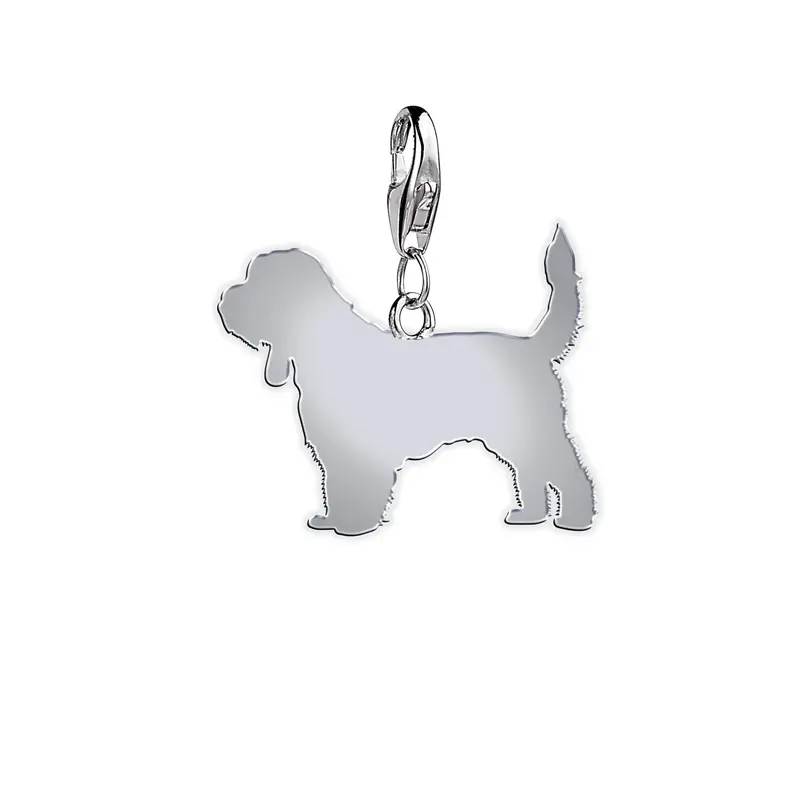 Grand Basset Griffon Vendéen Charm – Solid Sterling Silver 1