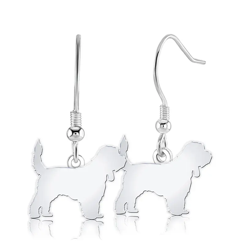 Grand Basset Griffon Vendéen Stud Earrings – Fine Sterling Silver 1