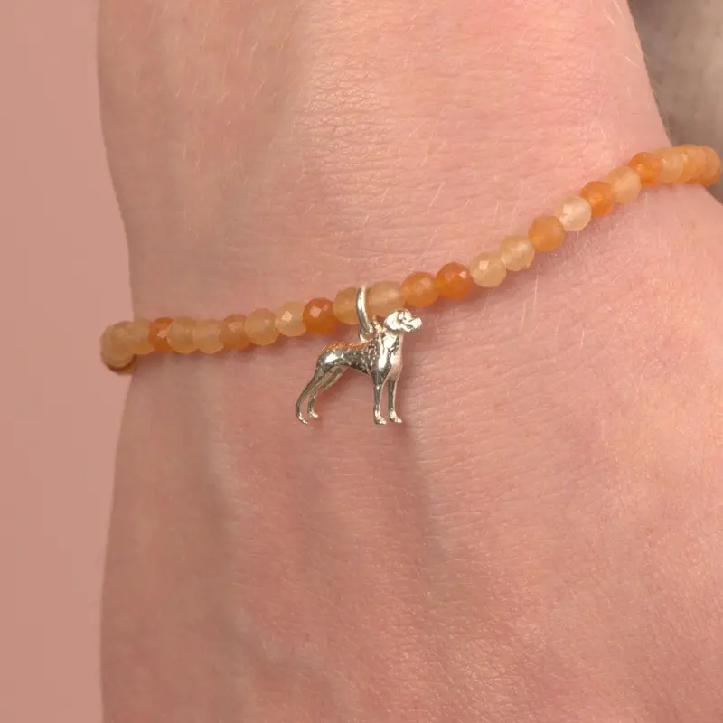Great Dane Profile Bracelet Enhanced With Genuine Crystals – Customisable 1