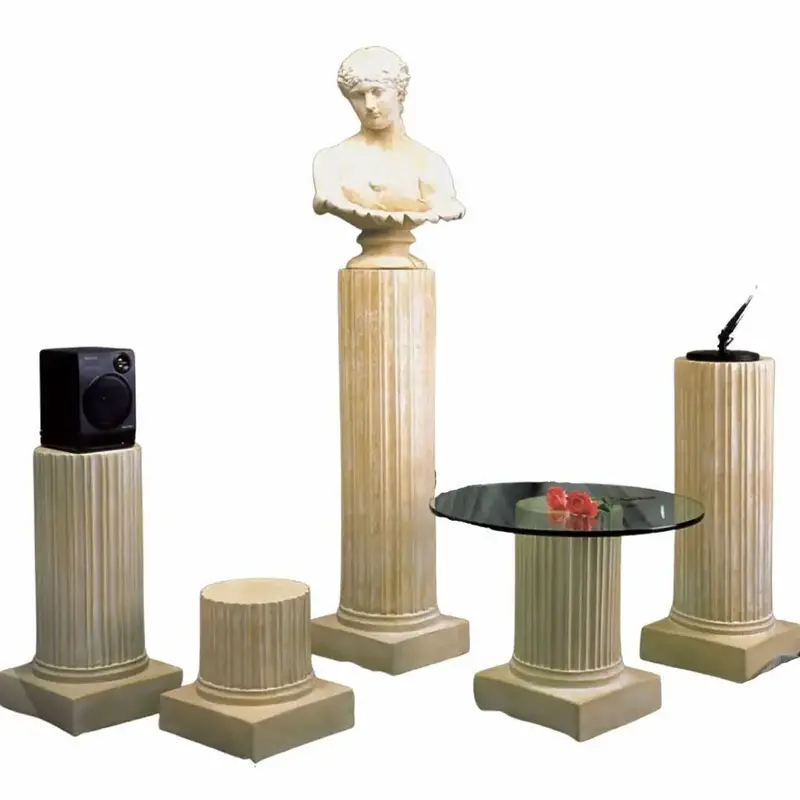 Greek Fluted Pedestal Column – Classic Display Stand, Multiple Heights 1