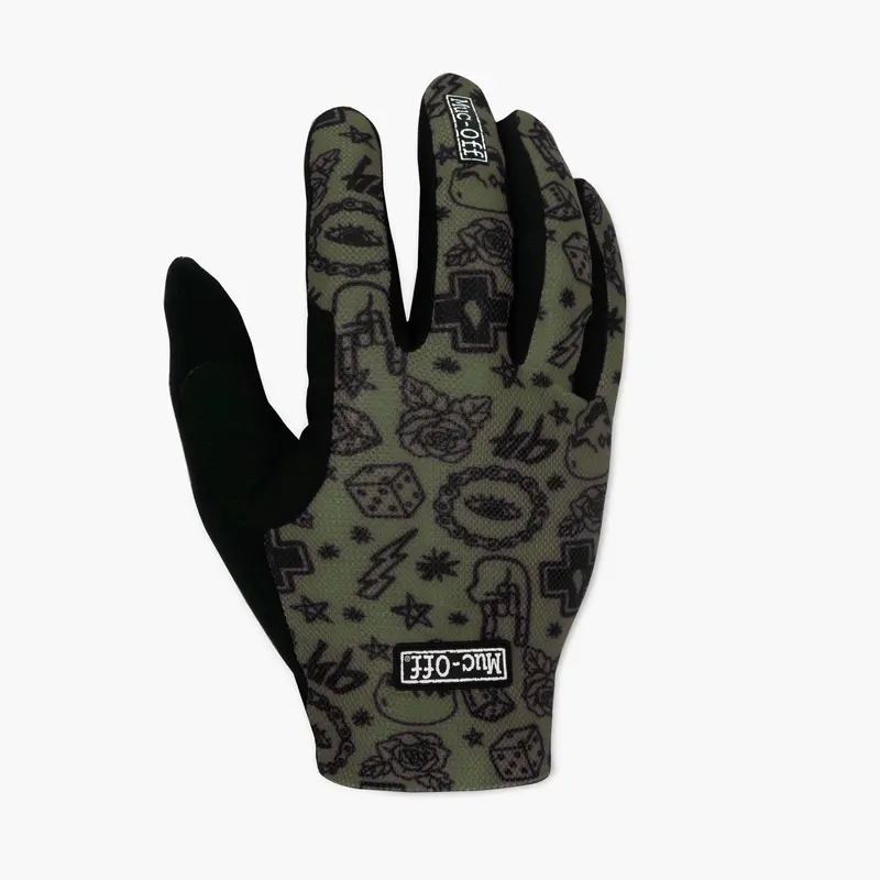 Green Summer Mesh Mountain Bike Gloves 1