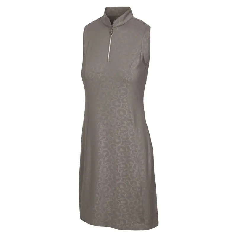 Greg Norman Gardenia Sleeveless Golf Dress – Graphite, Size Xl, Modern Silhouette 1