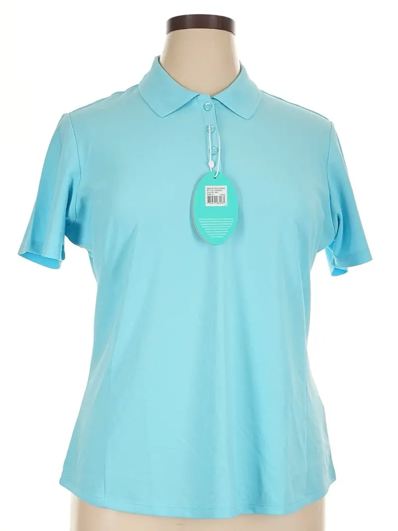 Greg Norman Light Blue Women’S Golf Polo – Size Xl 1