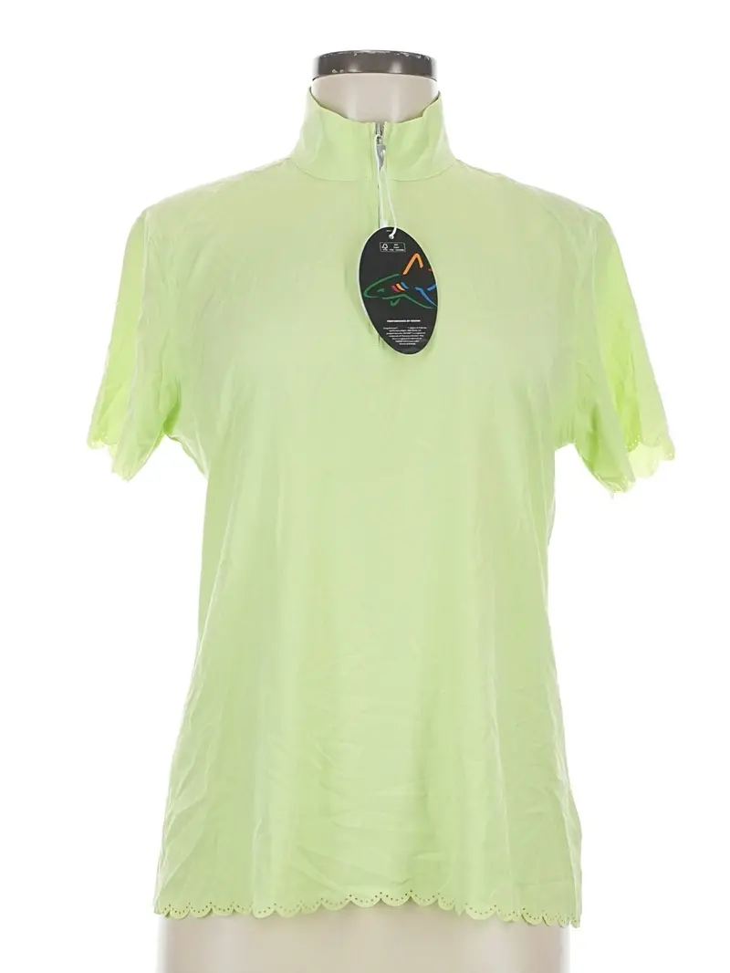 Greg Norman Lime X-Lite Stretch Golf Top – Size M 1