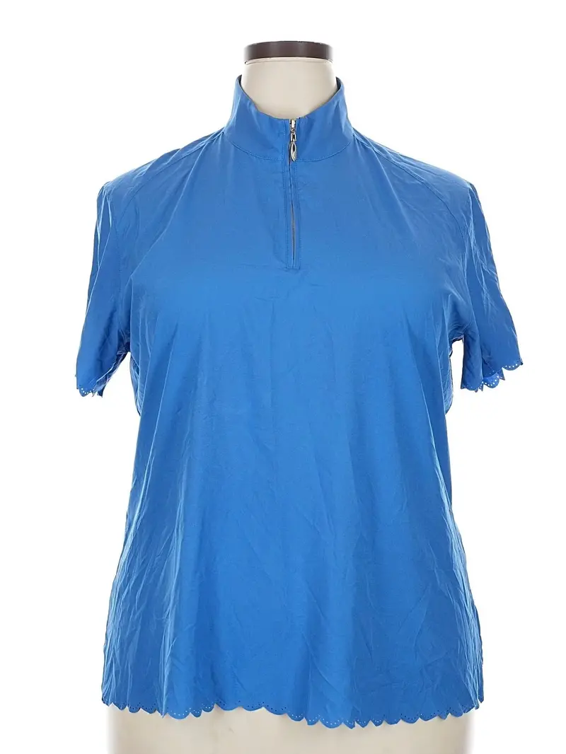 Greg Norman Women’S Blue X-Lite Stretch Golf Top – Size Xxl 1