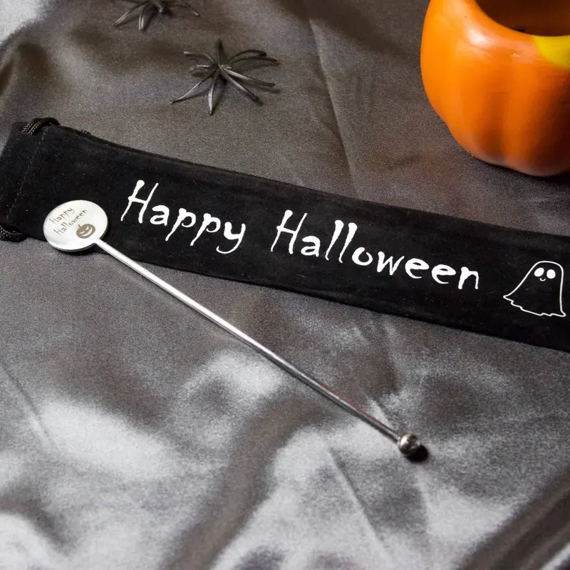 Halloween Personalised Cocktail Stirrers 1