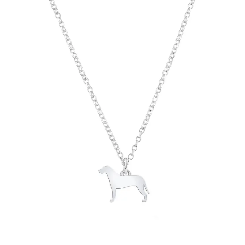 Hamiltonstövare Silver Necklace – Custom Engraved Silhouette 1