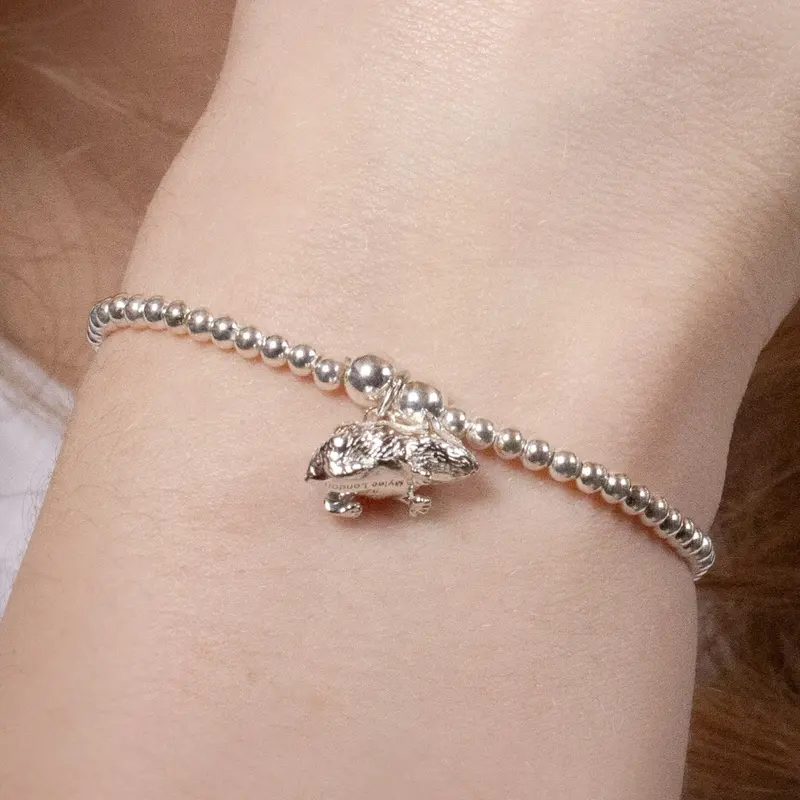 Hamster Silver Ball Bead Bracelet 1